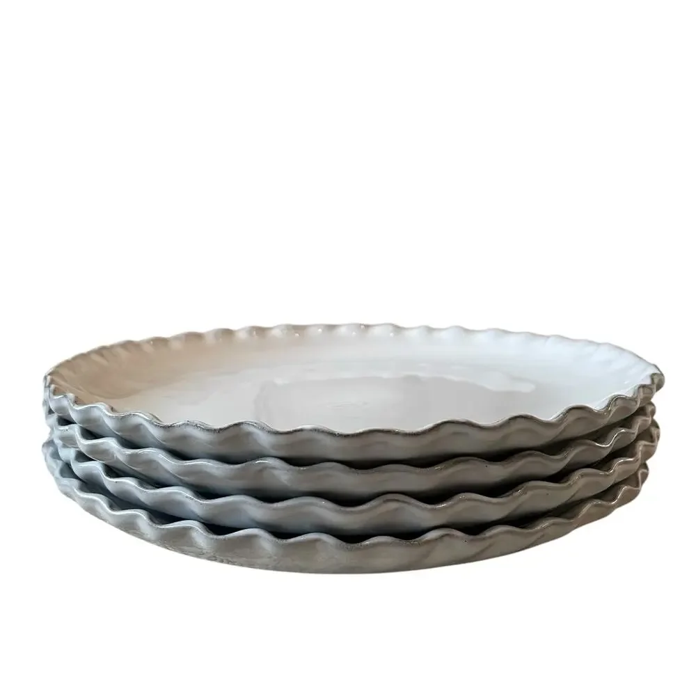 Nosse with Fortessa Stone Dinner Plates 11in Light Gray Set of 4 Portugal NEW